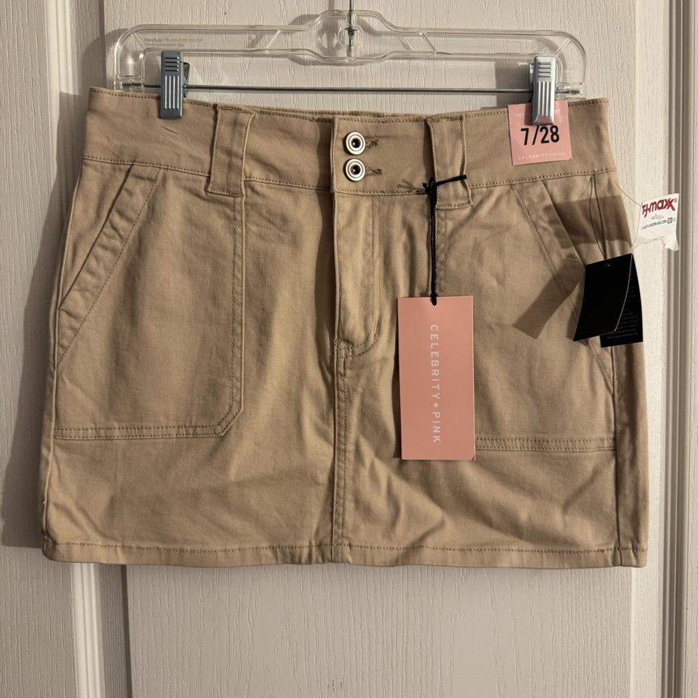 NWT Celebrity Pink Beige Casual Skirt